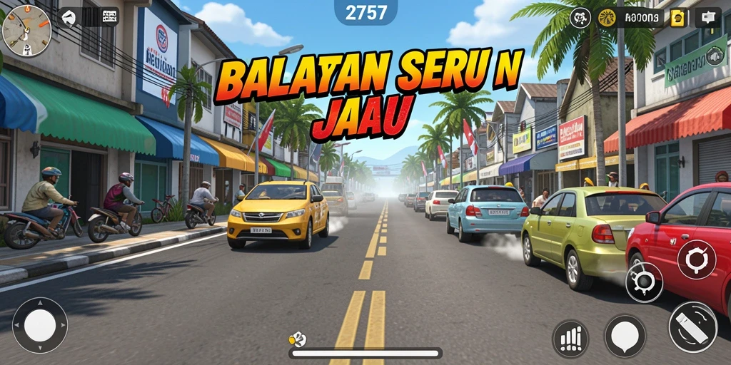 Gameplay Racing yang menegangkan di 2757.
