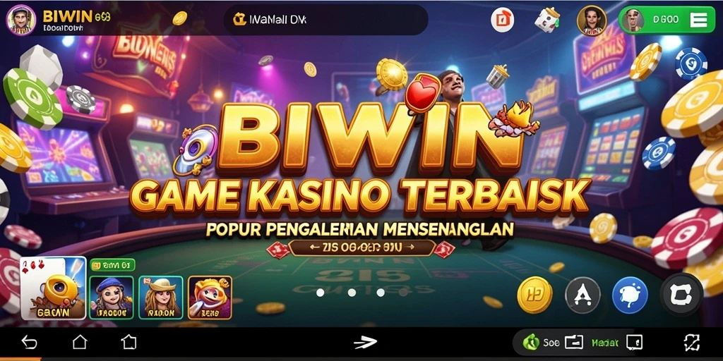 Tampilan gameplay kasino yang mendebarkan di BIWIN