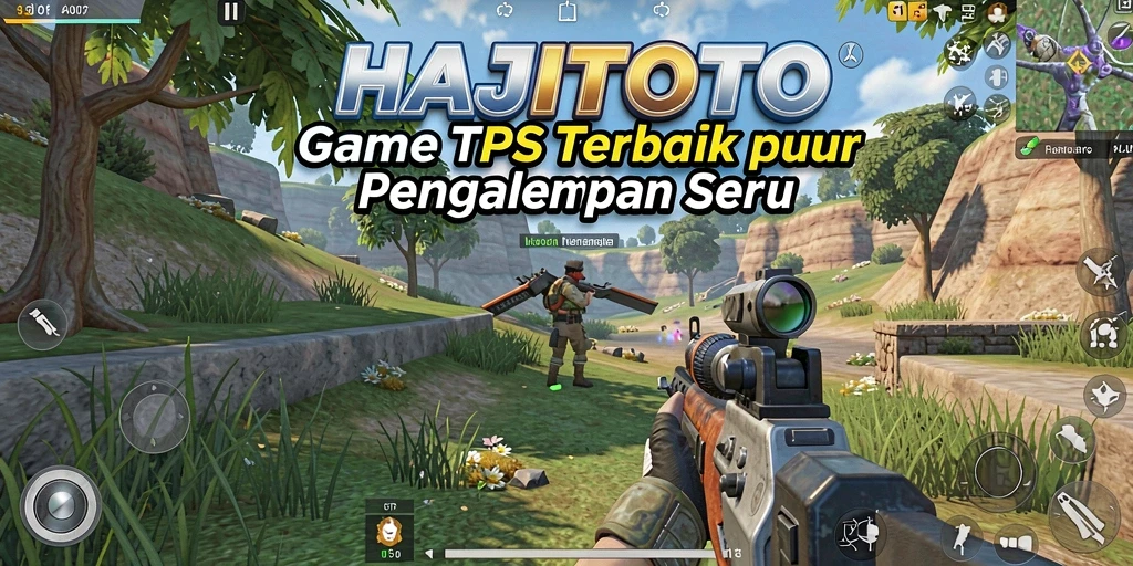 Tangkapan layar permainan HAJITOTO menampilkan aksi tembak-menembak yang seru.