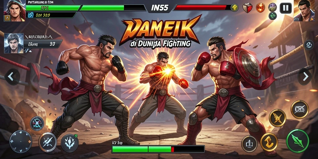 Tampilan menarik dari gameplay <strong>INS55</strong> yang penuh aksi Fighting.