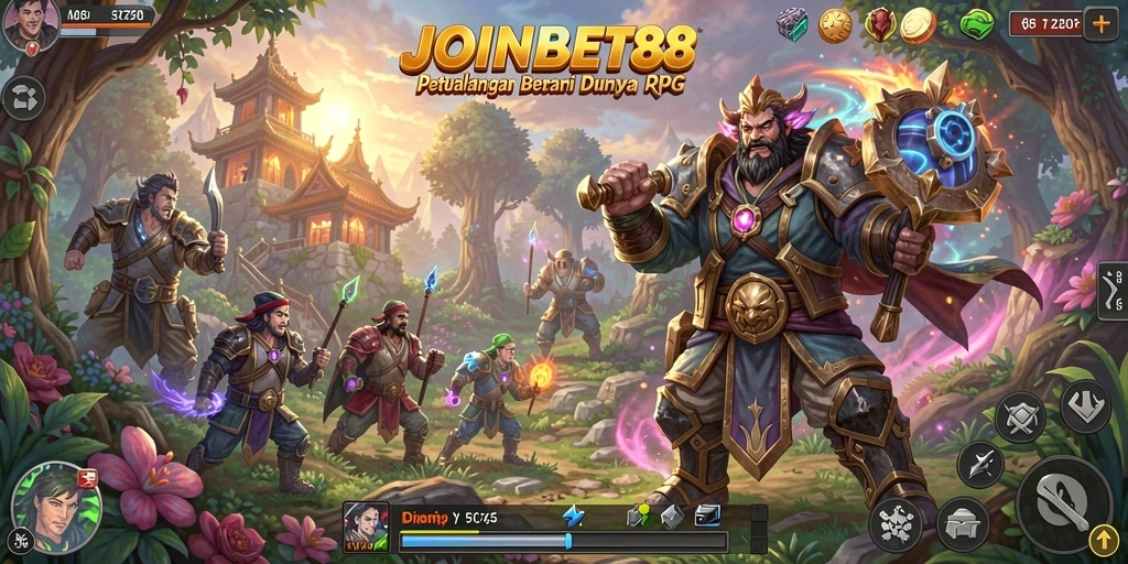 Tangkapan layar utama menunjukkan aksi pertarungan epik dalam JOINBET88.