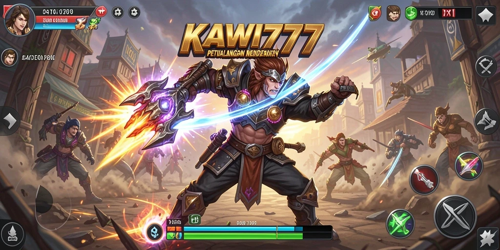 Tangkapan layar gameplay mendebarkan di KAWI777.