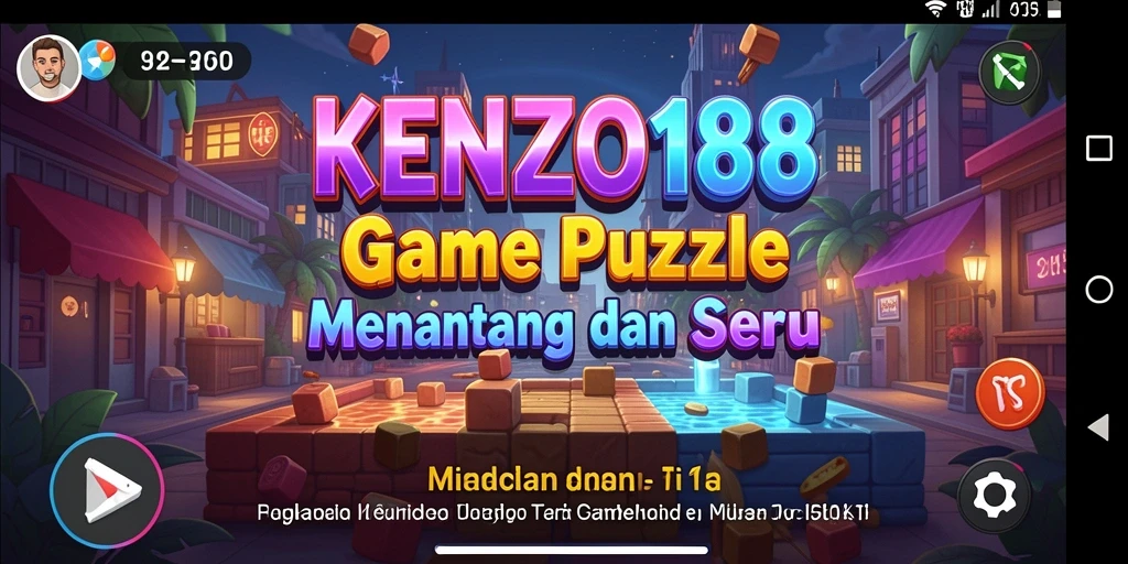 Screenshot gameplay KENZO188 dengan tantangan puzzle menarik.