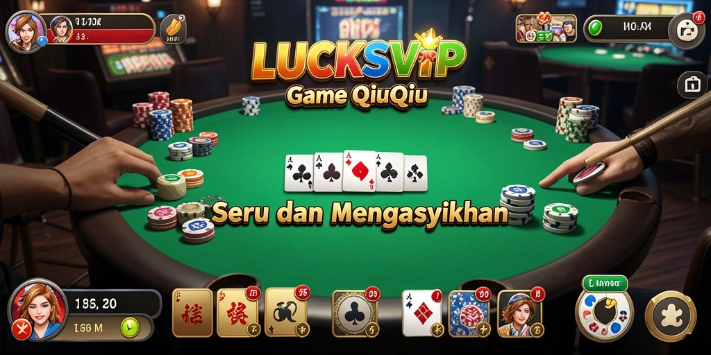 Screenshot utama menampilkan gameplay QiuQiu yang seru.