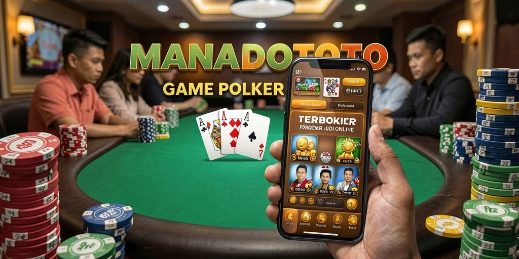 Tampilan gameplay Poker yang seru dan interaktif di MANADOTOTO.