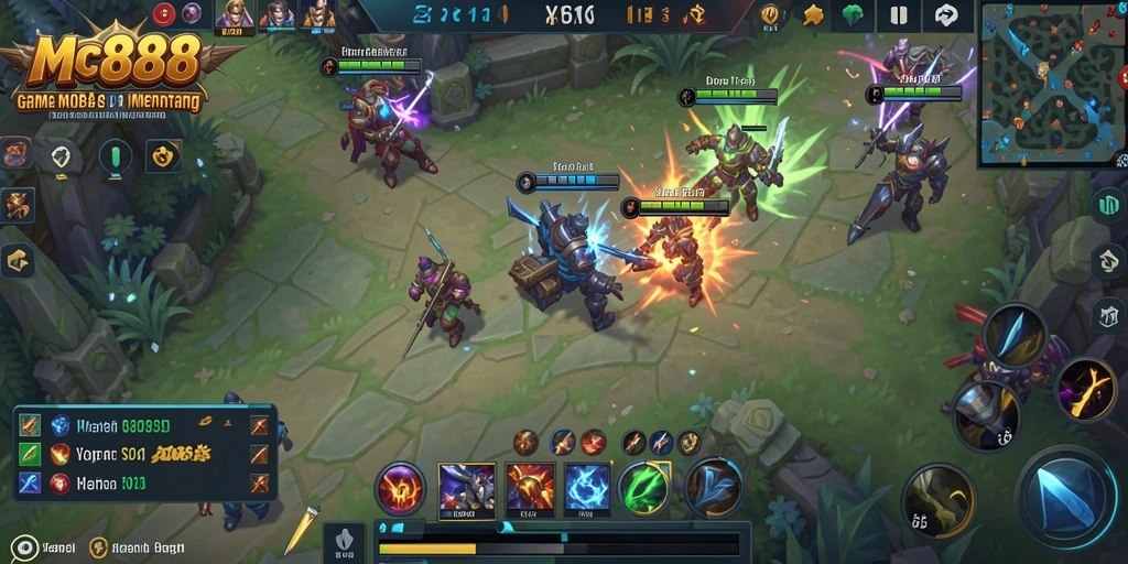 Gameplay seru MC888 dengan aksi pertarungan yang mendebarkan.