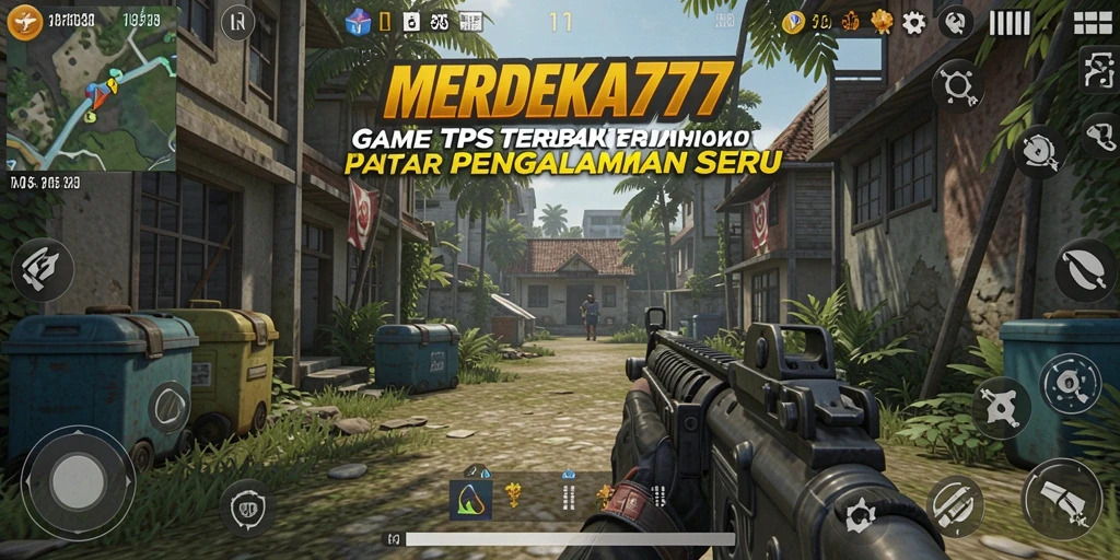 Screenshot MERDEKA777 menampilkan aksi seru dalam game TPS.