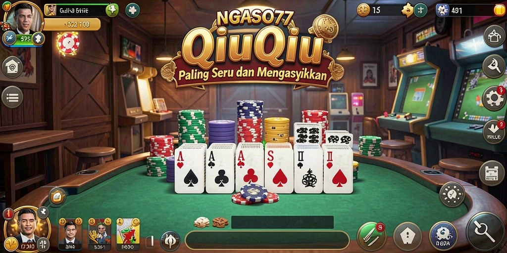 Tampilan gameplay QiuQiu yang menarik dan interaktif.
