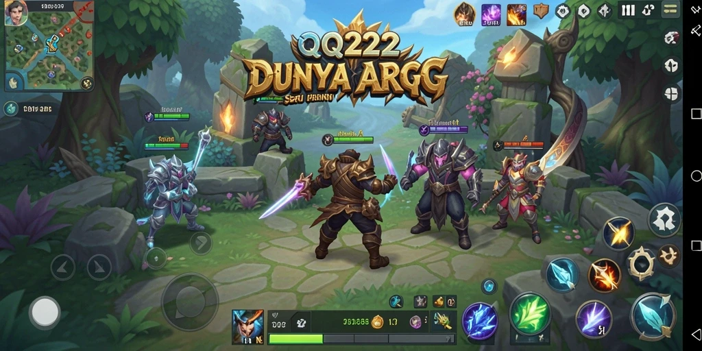 Tampilan menarik dari gameplay ARPG di QQ222.