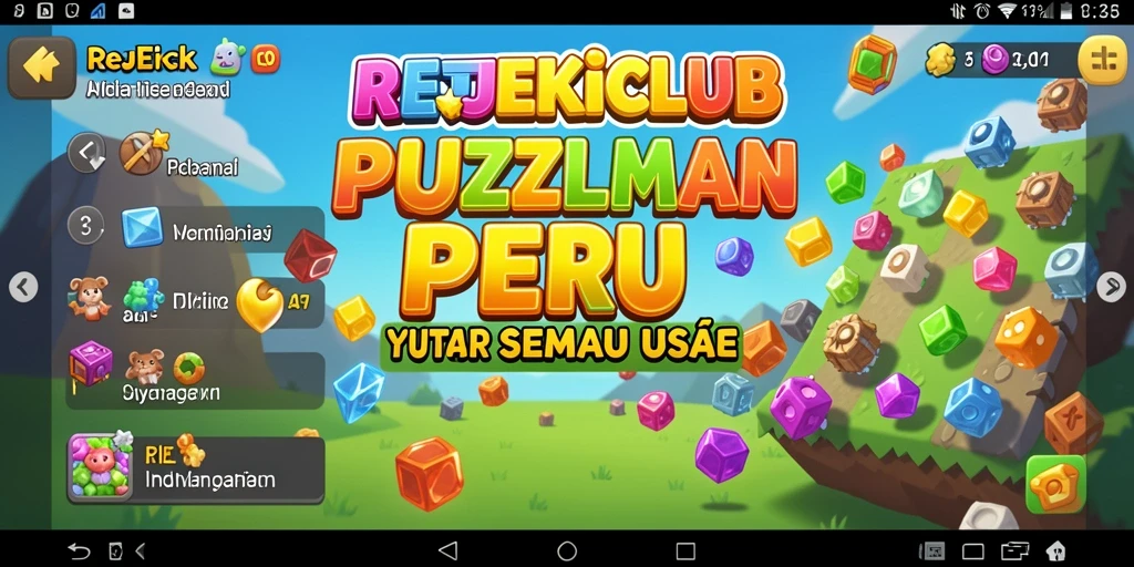 Screenshot gameplay REJEKICLUB dengan tingkat kesulitan tinggi.