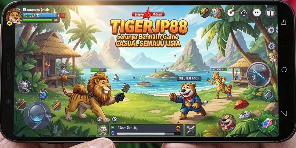 Tampilan gameplay menarik dari TIGERJP88 yang mengasyikkan.