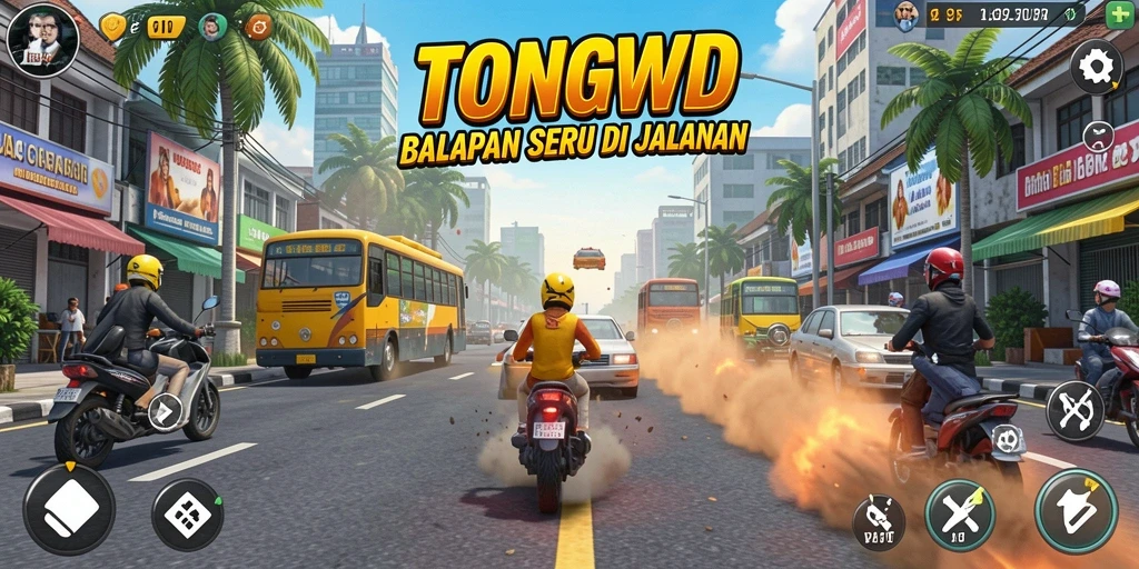Tampilan menakjubkan dari balapan di TONGWD.