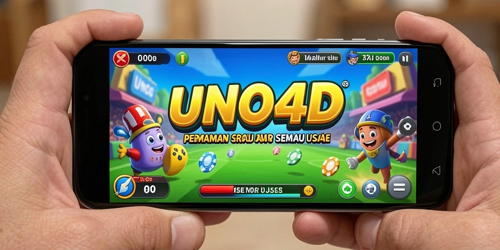 Screenshot menampilkan gameplay seru di dalam UNO4D.